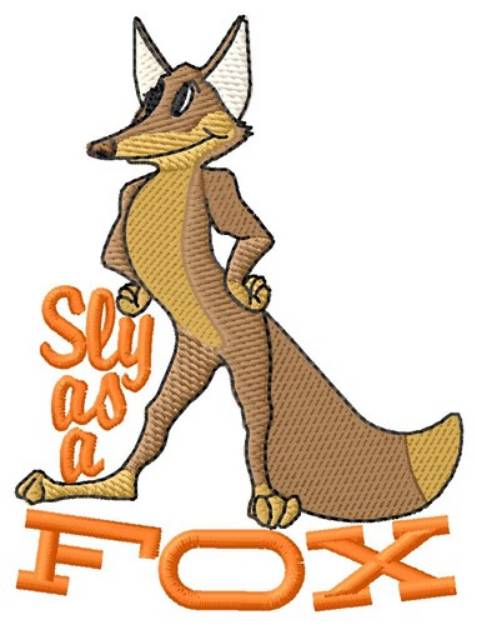 Picture of Sly Fox Machine Embroidery Design