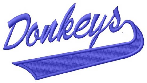 Picture of Donkeys Machine Embroidery Design