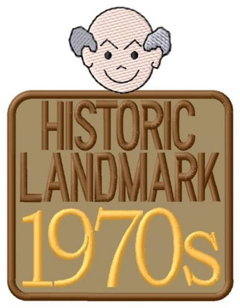 Picture of Landmark 1970s Machine Embroidery Design