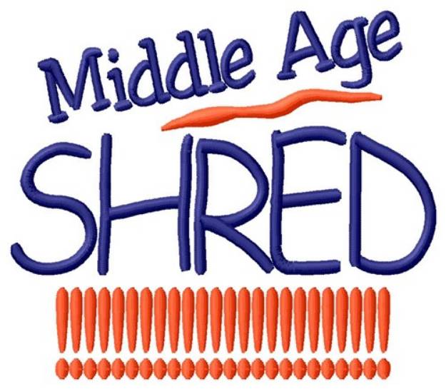 Picture of Middle Age Shred Machine Embroidery Design