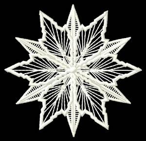 Picture of Lace Snowflake Machine Embroidery Design