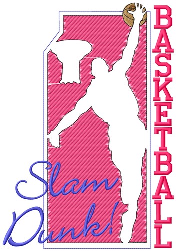 Slam Dunk Machine Embroidery Design