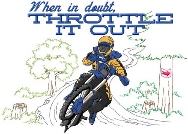 Picture of Throttle Out Machine Embroidery Design