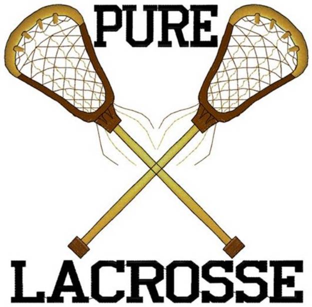 Picture of Pure Lacrosse Machine Embroidery Design