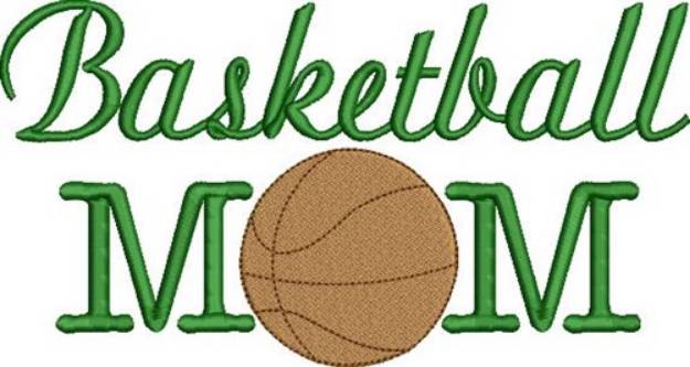 Picture of Basketball Mom Machine Embroidery Design