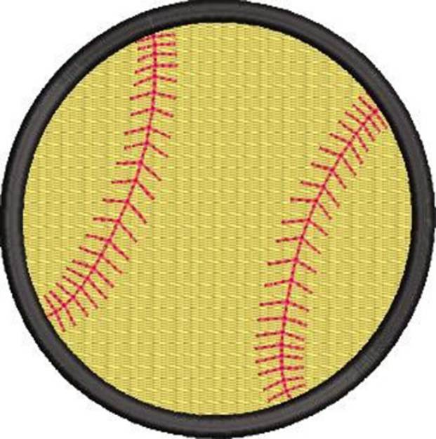 Picture of Softball Machine Embroidery Design