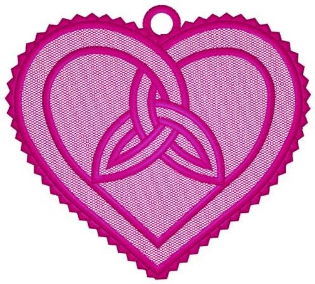 Picture of Heart Ornament Machine Embroidery Design