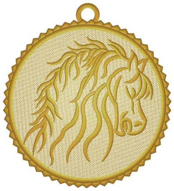 Picture of Horse Ornament Machine Embroidery Design