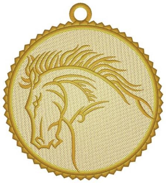 Picture of Horse Ornament Machine Embroidery Design