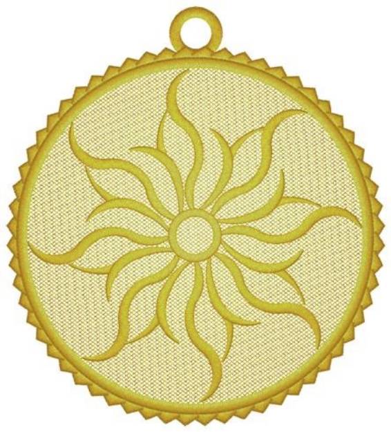 Picture of Flower Ornament Machine Embroidery Design