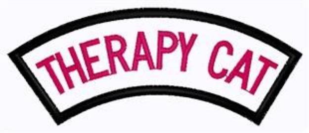 Picture of Therapy Cat Machine Embroidery Design