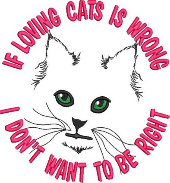 Picture of Loving Cats Machine Embroidery Design