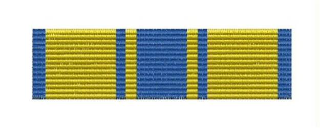 Picture of Airforce Commendation Ribbon Machine Embroidery Design