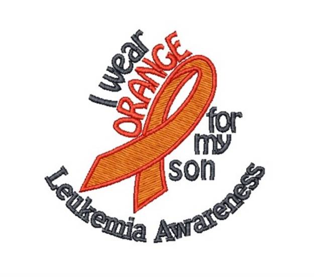 Picture of I Wear Orange Son Machine Embroidery Design