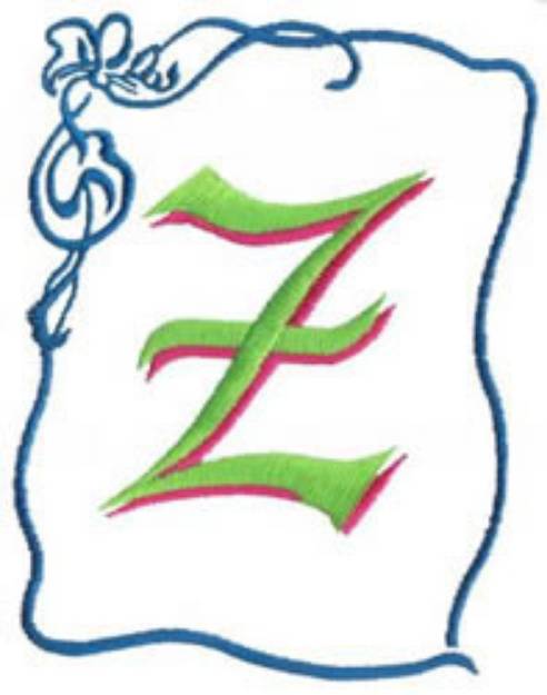 Picture of Monogram Z Machine Embroidery Design