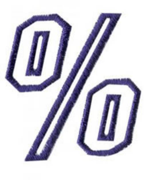 Picture of Club 4 Percentage Machine Embroidery Design