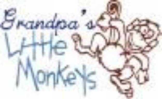 Picture of Grandpas Monkeys Machine Embroidery Design