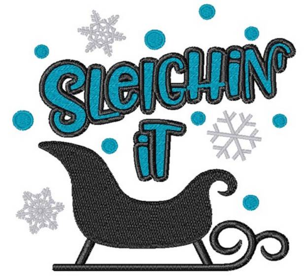 Picture of Sleighin It Machine Embroidery Design