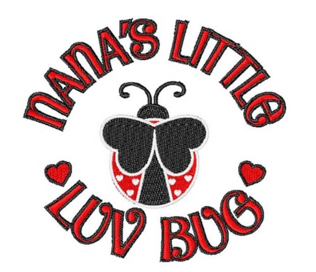 Picture of Nana's Little Luv Bug Machine Embroidery Design