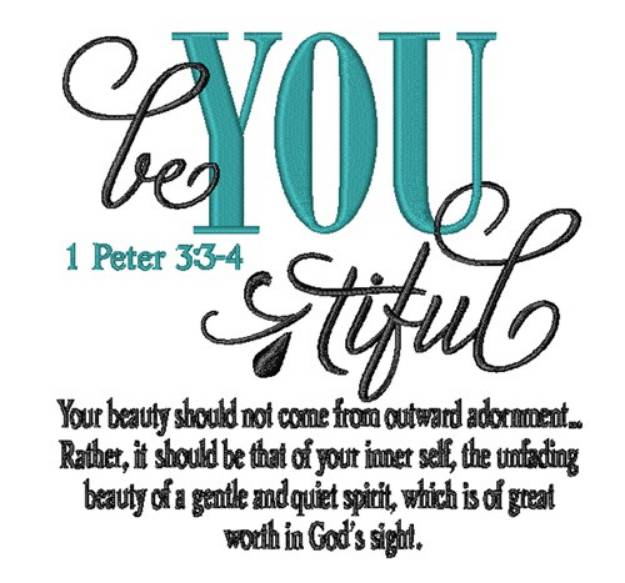 Picture of 1 Peter 3:3-4 Machine Embroidery Design