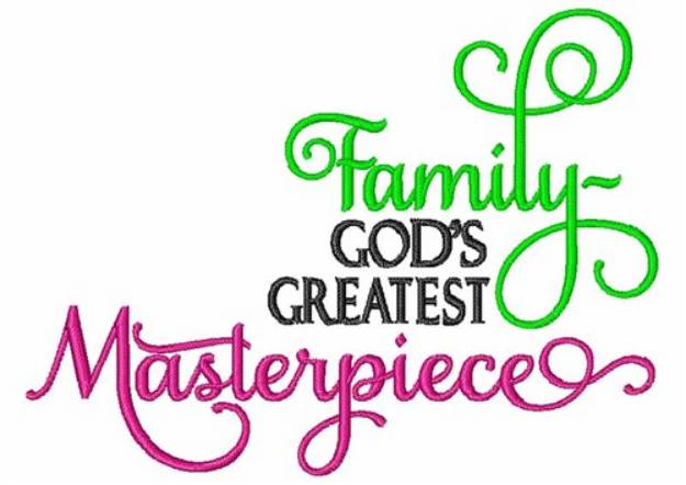 Picture of Gods Masterpiece Machine Embroidery Design