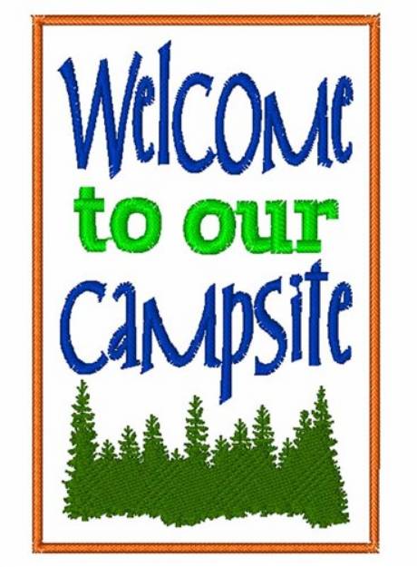 Picture of Welcome To Campsite Machine Embroidery Design