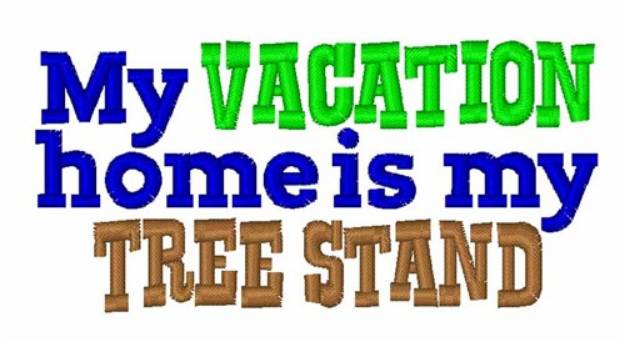 Picture of Tree Stand Vacation Machine Embroidery Design