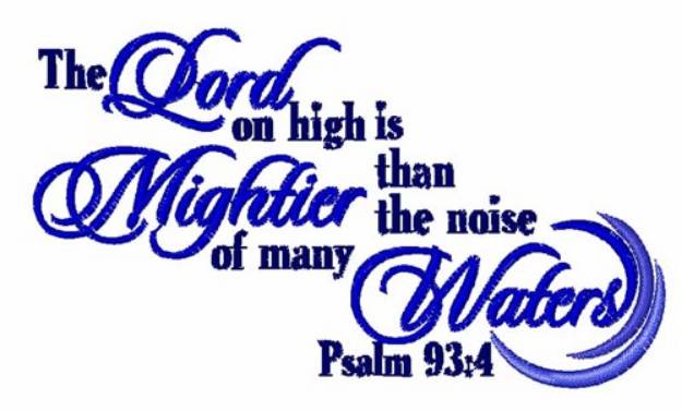 Picture of Psalm 93:4 Machine Embroidery Design