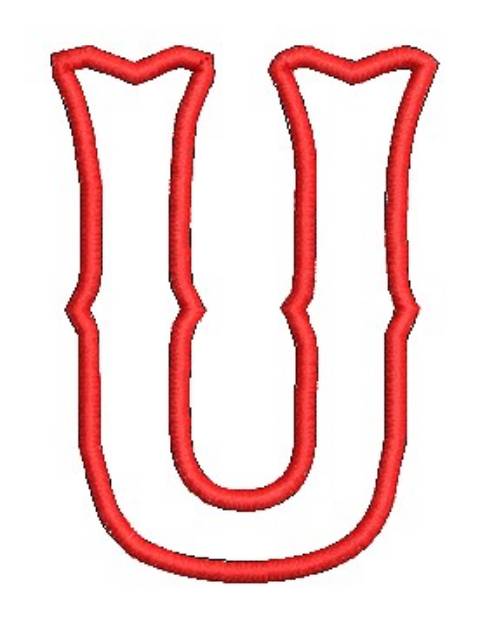 Picture of Fenway Applique U Machine Embroidery Design