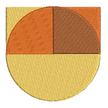 AMD Prism Monogram - U Machine Embroidery Design