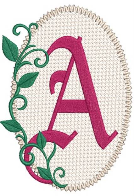 Picture of Olde English Monogram A Machine Embroidery Design