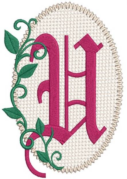 Picture of Olde English Monogram U Machine Embroidery Design