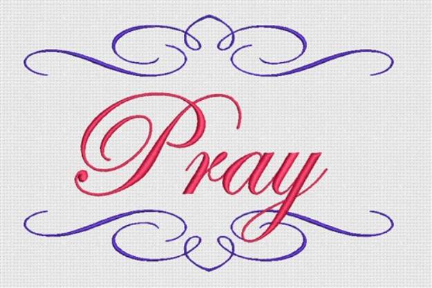 Picture of Pray Machine Embroidery Design