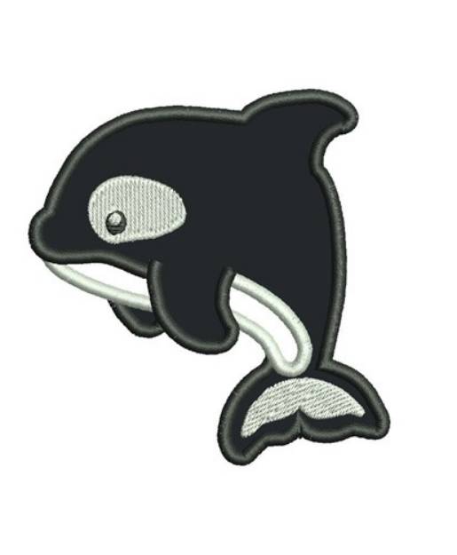 Picture of Orca Applique Machine Embroidery Design