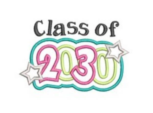 Picture of Class of 2030 Machine Embroidery Design