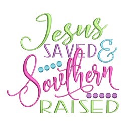 Jesus Saved Machine Embroidery Design