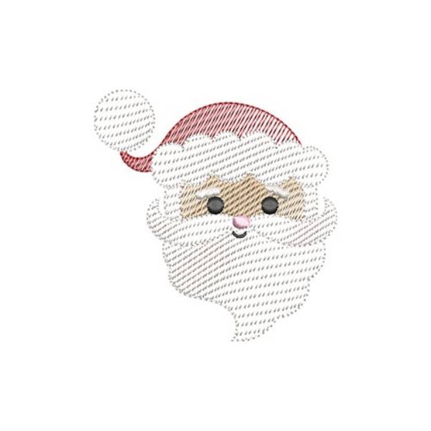 Picture of Santa Head Machine Embroidery Design