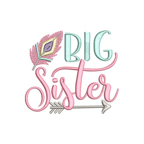 Big Sister Machine Embroidery Design