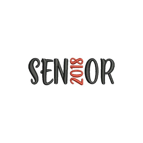 2018 Senior Machine Embroidery Design