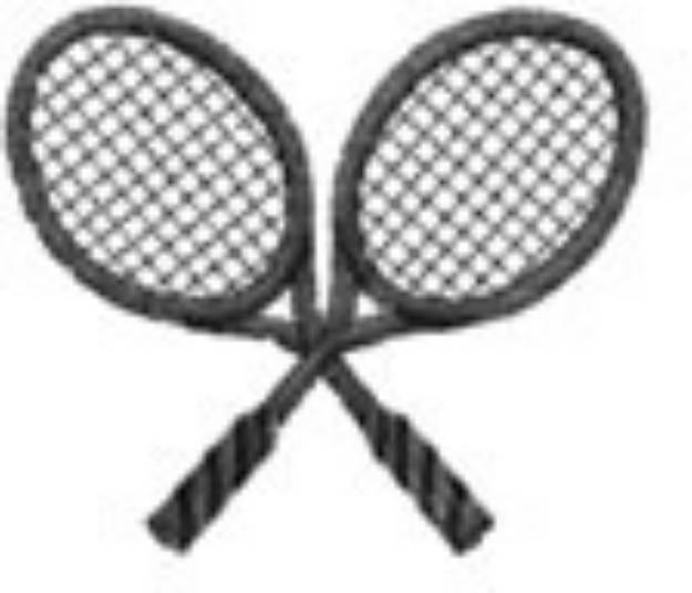 Picture of TENNIS RACKETS Machine Embroidery Design