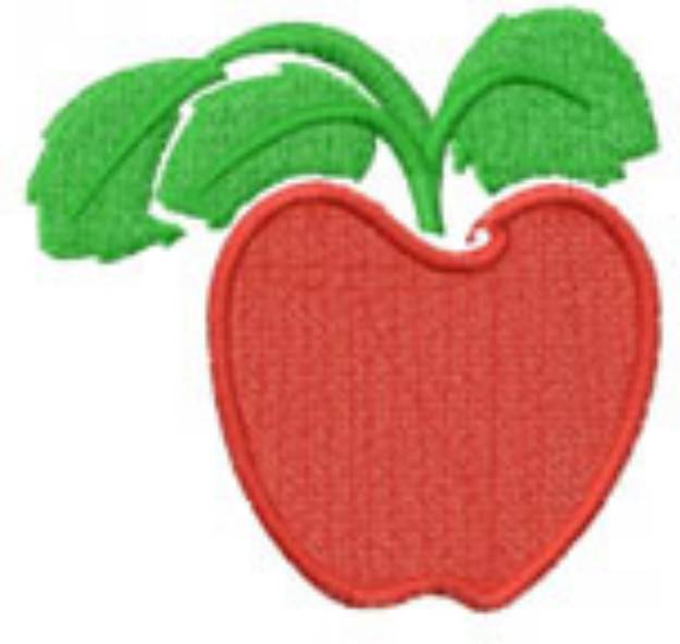 Picture of Apple Machine Embroidery Design