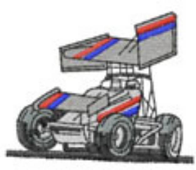 Picture of SPRINT CAR RACER Machine Embroidery Design