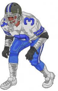 Picture of FOOTBALL PLAYER Machine Embroidery Design