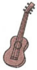 Picture of UKULELE Machine Embroidery Design