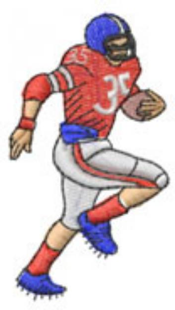 Picture of FOOTBALL PLAYER Machine Embroidery Design