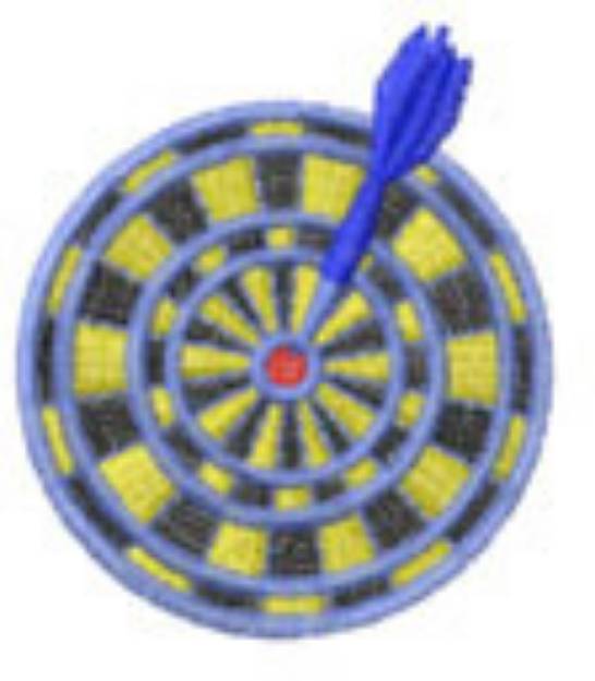 Picture of DARTBOARD Machine Embroidery Design