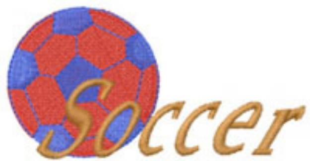 Picture of Soccer Logo Machine Embroidery Design