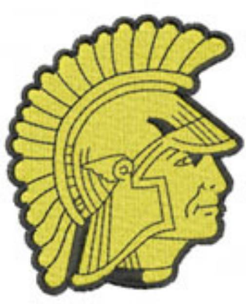 Picture of Spartan Head Machine Embroidery Design