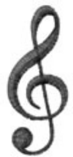 Picture of TREBLE CLEF Machine Embroidery Design