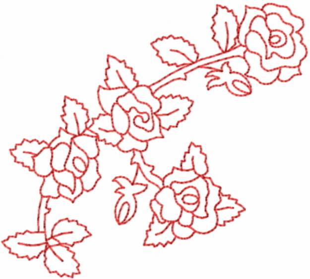 Picture of Flower Bean3 Machine Embroidery Design